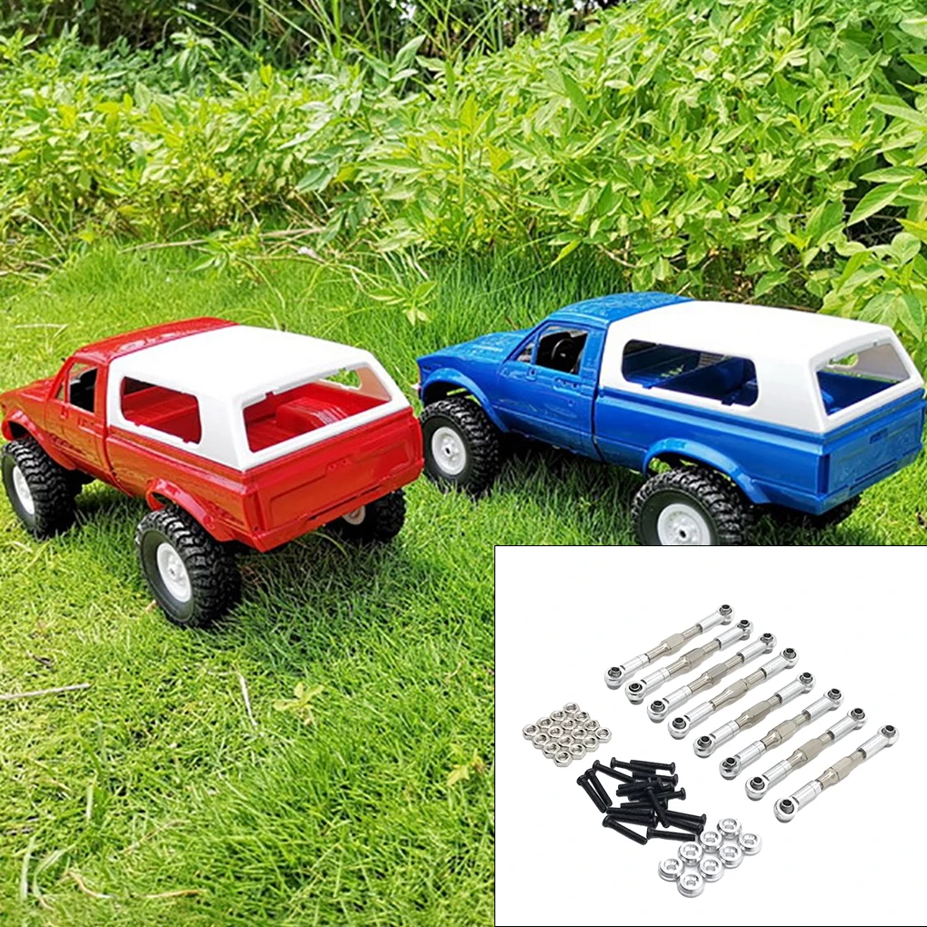 

Комплект рулевых удилищ для WPL C14 Rc, комплект рулевых удилищ с колесной базой из алюминиевого сплава, красного цвета, 1/16