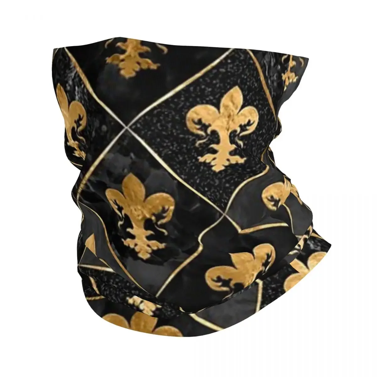 

Fleur De Lis Lily Flower Bandana Neck Cover Printed Florence Balaclavas Mask Scarf Warm Headband Riding Unisex Adult Winter