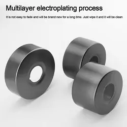 Stainless Steel Black Faucet Decorative Cover Water Pipe Connector Heighten Valve Panel Shower Kitchen Faucet Accessories