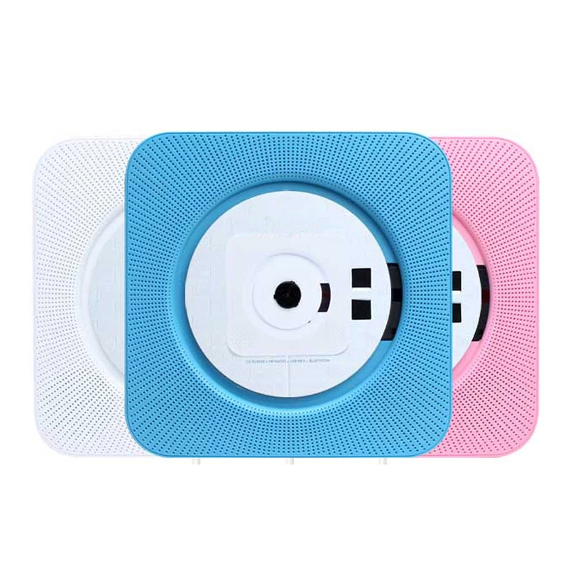 Portable CD Player KC-808 Bluetooth 5.1 Wall Mounted Desktop MP3 CD Player Suppo