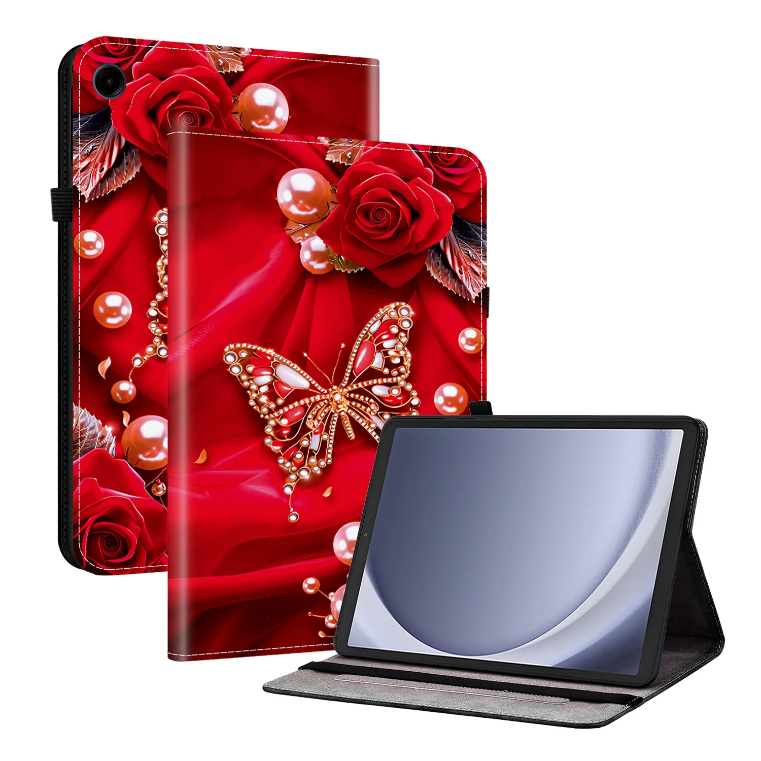 3D Cute Cats PU Leather Tablet Cover with Stand