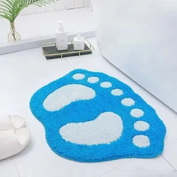 Ultra - Absorbent Non - Slip Microfiber Bathroom Rug - Soft & Machine Washable - 40x60cm (Light Blue)