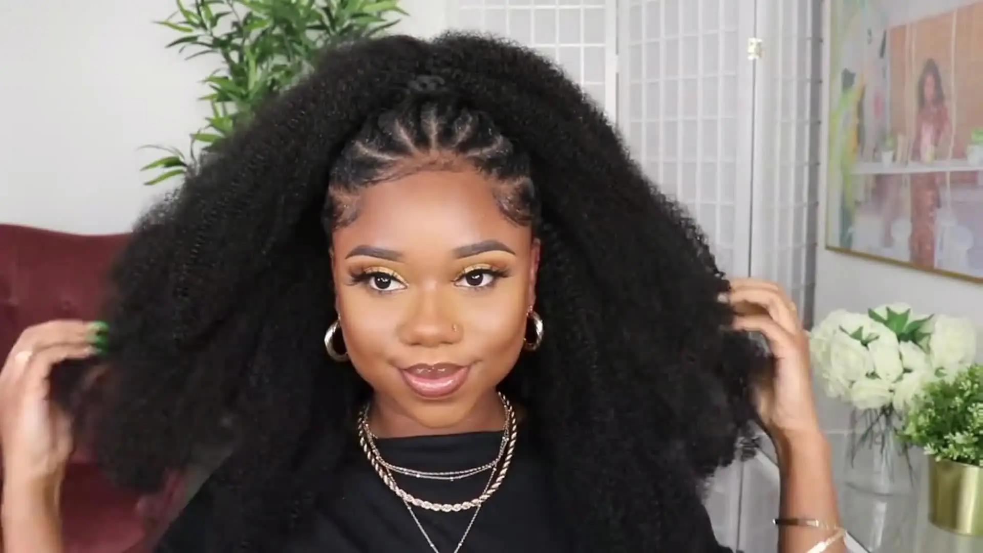 18 24inch Springy Afro Kinky Twist Braiding Hair for Black Women