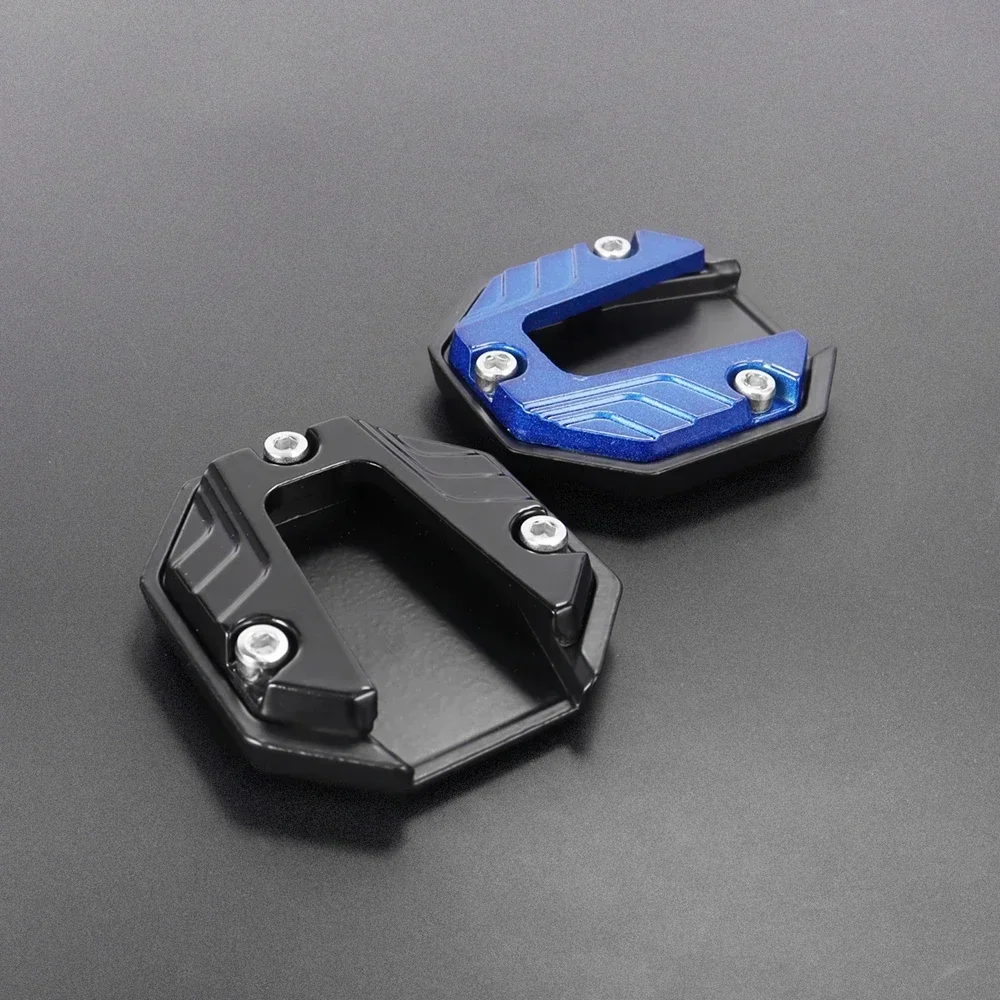 Universal Motorcycle Kickstand Extender - Anti-Slip Side Stand Extension Pad with Enlarged Base, Scooter Bike Support Plate