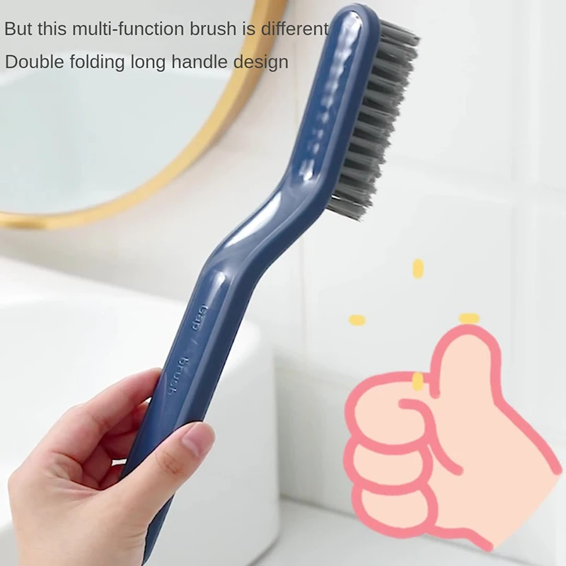 New bathroom cleaning brush gap brush two-in-one small clip hair