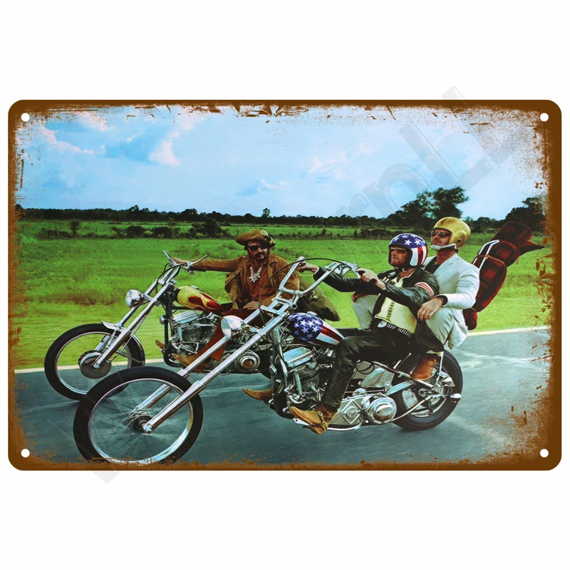 Retro Tin Sign Wall Art - Vintage Aesthetic Metal Plate Decor