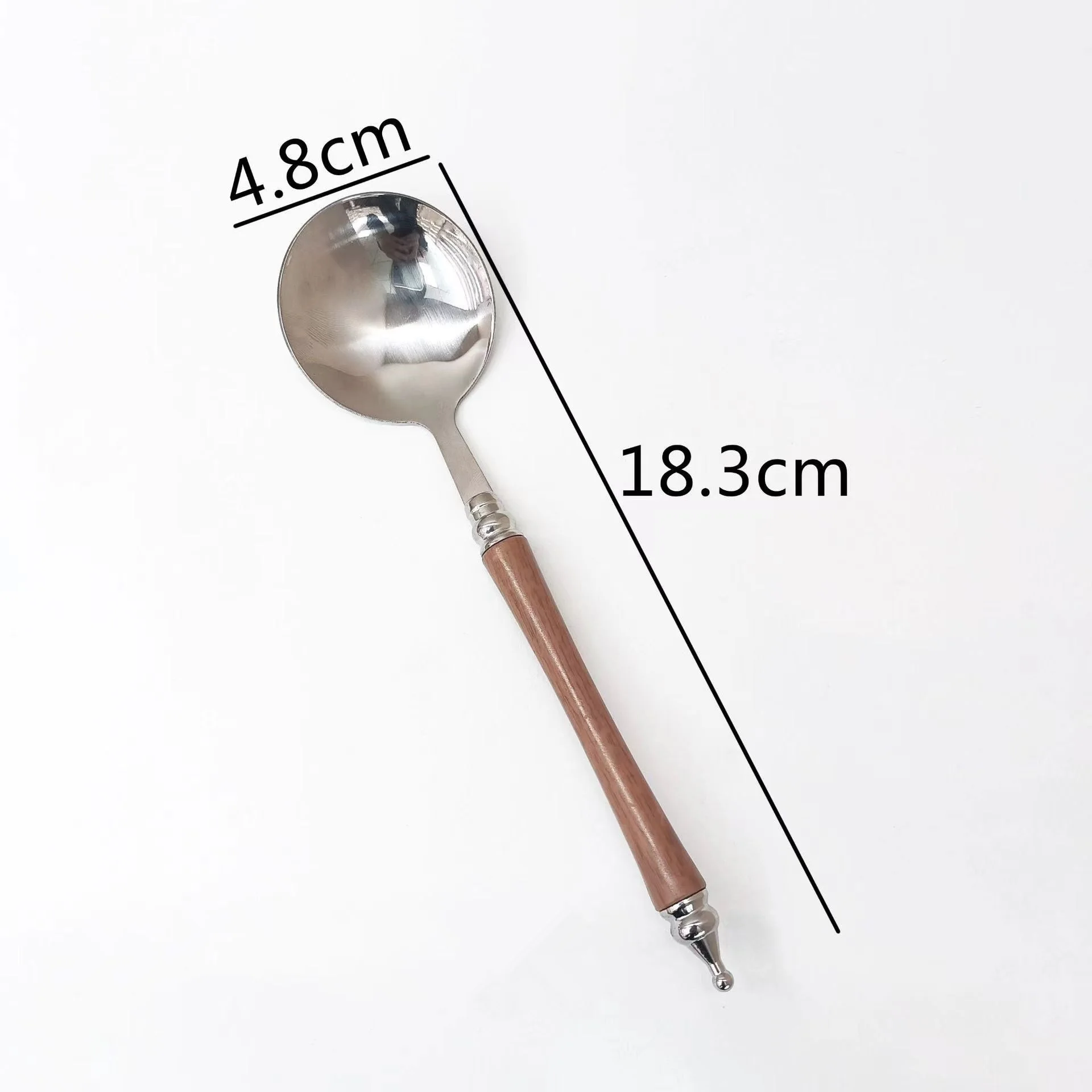 Roestvrijstalen Lepel Servies Met Lange Steel Dikker Roerijs Retro Maaltijdlepel Voor Het Serveren Van Soep En Dessert Dinerservies_voghion.com
