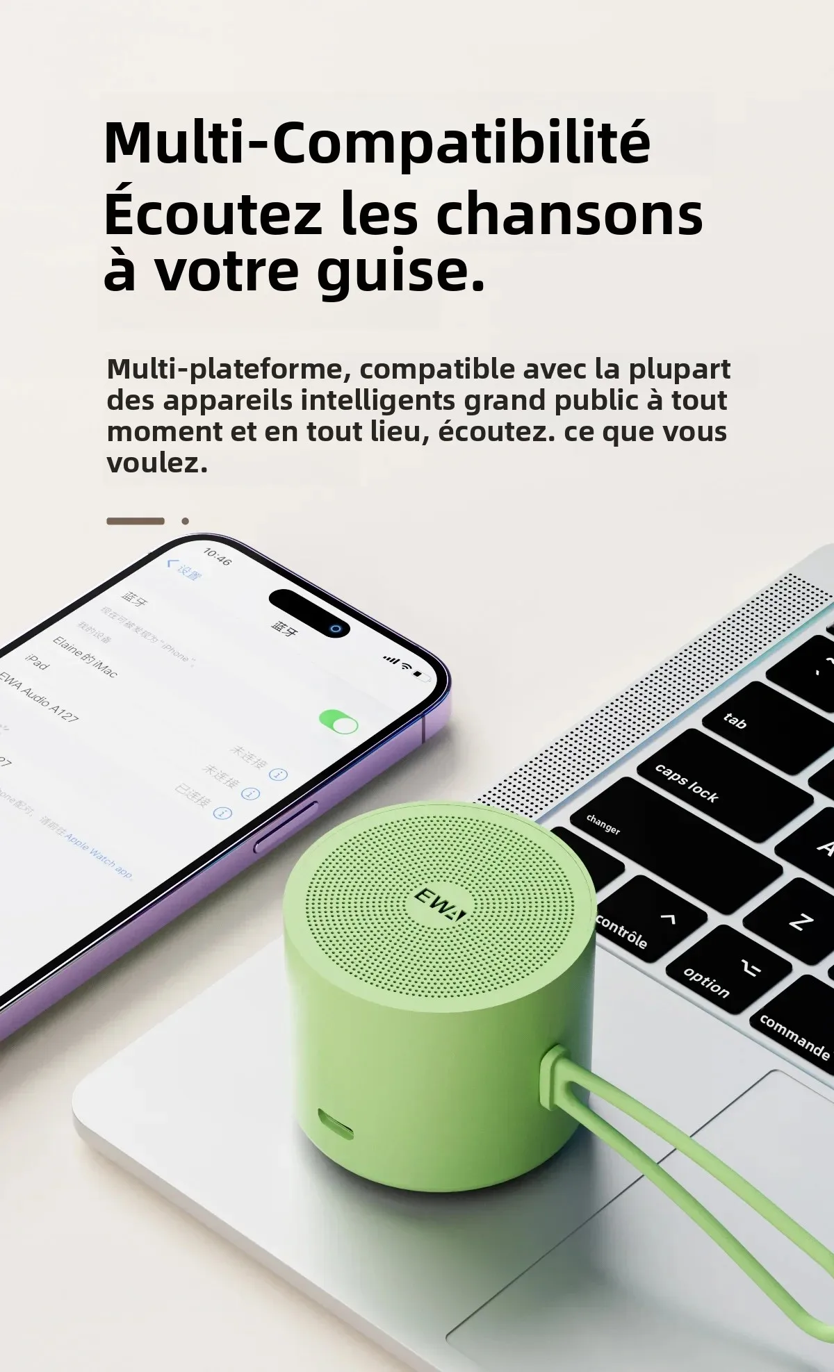 EWA A127 Small Portable Steel Gun Heavy Metal Wireless Subwoofer Outdoor Mini USB Bluetooth Speaker_voghion.com