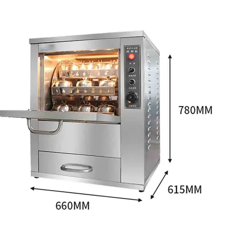 Electric Crystal Sugar Toaster 27 Cup Full-automatic Multi-function Thermal Insulation Toaster for Large Capacity Fruit Oven 3