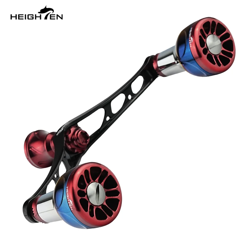 Poignée De Moulinet Heighten 98mm - Compatible Shimano/Daiwa, Noir, Série TPE, Neuf