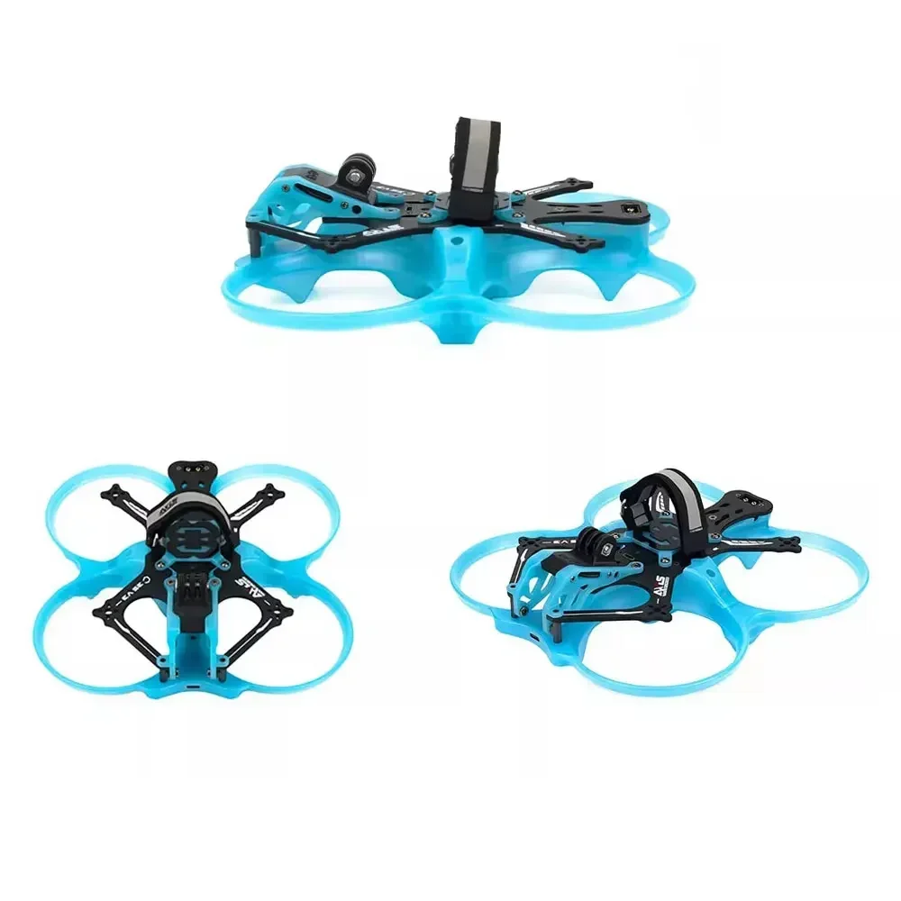 Drone FPV Micro 65mm O4 PRO avec châssis orange, détails du châssis ultra léger