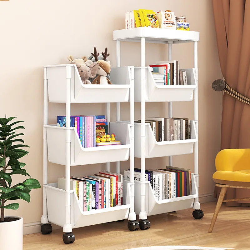 Kitchen-storage-rack-small-cart-living-room-children-s-toy-storage-rack ...