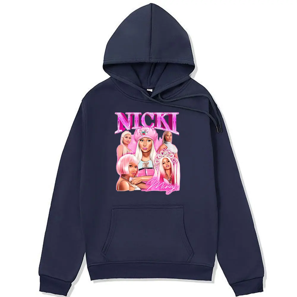 Rapper Nicki Minaj Pink Friday 2 Graphic Printed Hoodie Men Women Autumn Winter Oversized Sweatshirt Male Hip Hop Fashion Hooded