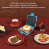 Microwave Sandwich Maker Even Cooking Microwave Toastie Sandwich Maker Dishwasher  with Adjustable Silicone Straps for Home 2