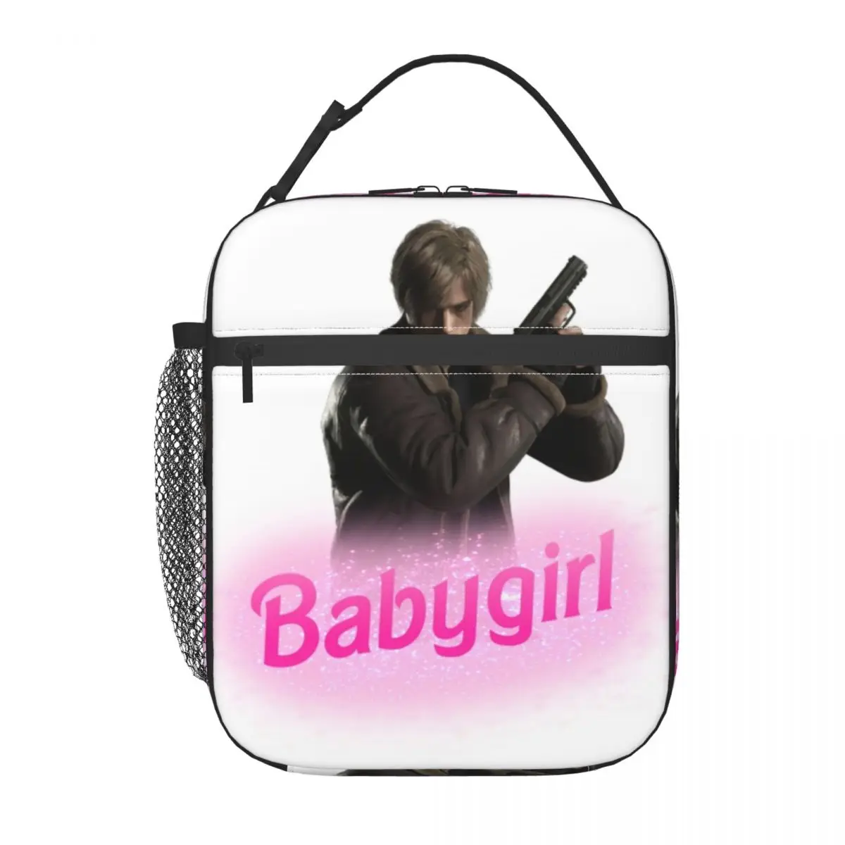 Leon Kennedy Horror Tv Film Borsa Termica Per Il Pranzo Per L'Ufficio Scolastico Dispositivo Di Raffreddamento Impermeabile Termico Bento Box Donna Ba