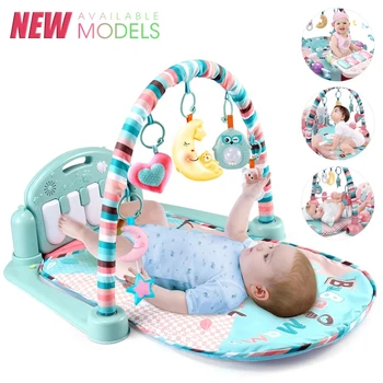 Bambino Fitness Stand Musica Gioca Palestra Attività Giocattoli Neonato Pianoforte Strisciante Coperta Pedale Gioco Pad Educazione precoce 0-36 Mesi Regali 1