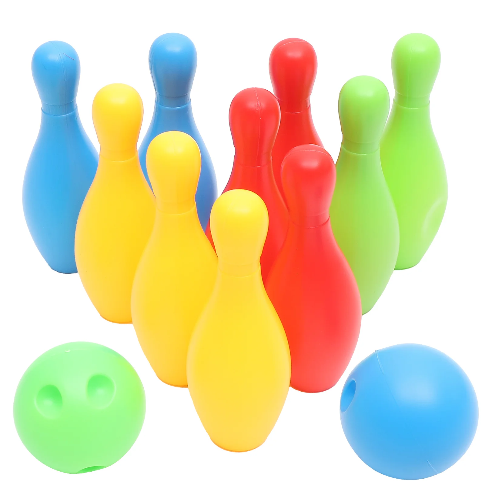 

Bowling Game Bowling Toys Plastics Bowling Set Colorful Back Lawn Bowling Playset Sports Game Parent- child