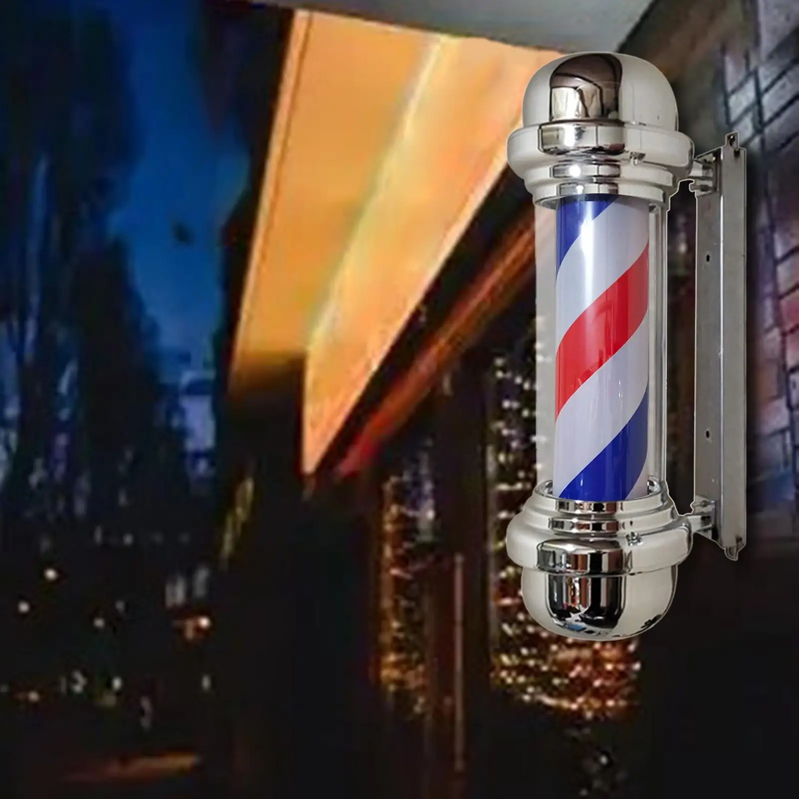 Waterproof Barber Pole LED Light Rotating Hair Salon Shop Sign Stripes for Indoor Waterproof Barber Pole LED Light Rotating Hair Salon Shop Sign Stripes for Indoor