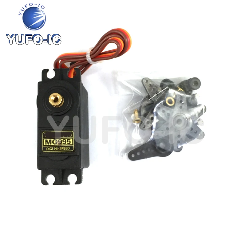 Spedizione Gratuita 1 Pezzo MG995/945 Servomotore in Metallo da 55G per Robot Bipiede/Robot/Auto, Compatibile con Qualsiasi Sistema di Sterzo - immagine 5