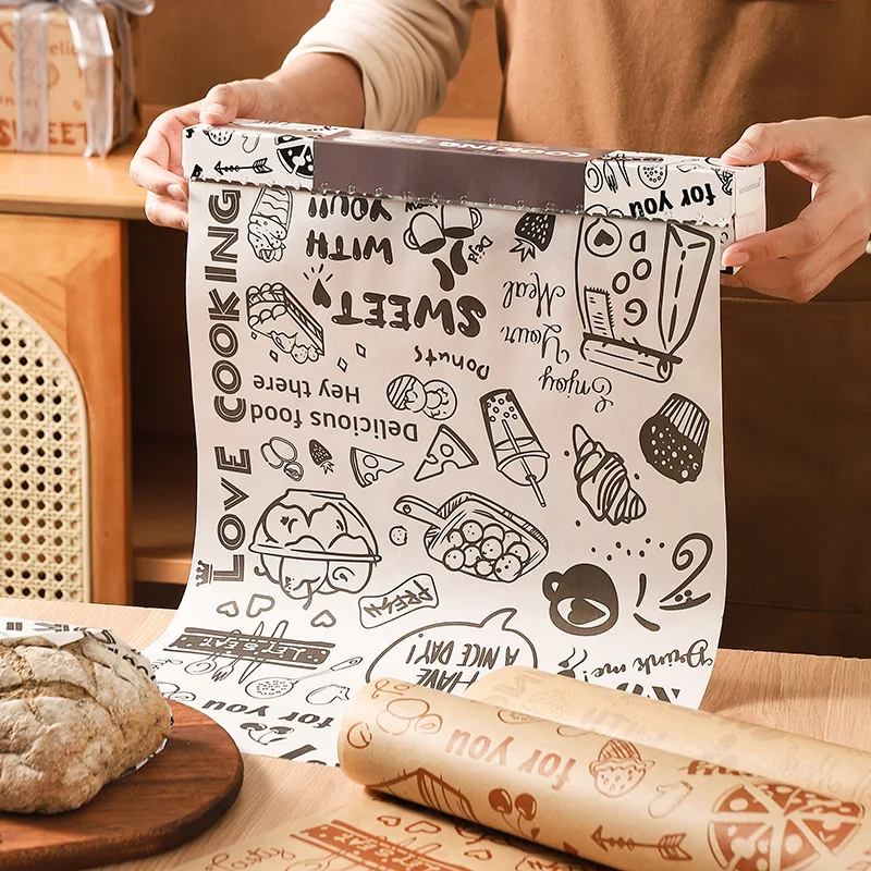 

Air Fryer Paper Household Baking Paper Oven Bread Sandwich Wrapping Fries Paper Food Grade Baking Oil Paper Kitchen Accessories