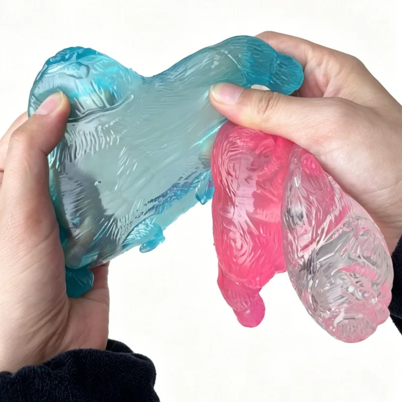 Giocattolo antistress morbido a forma di orangutan, elastico e allungabile, scimmietta da stringere, divertente gorilla antistress per adulti._voghion.com