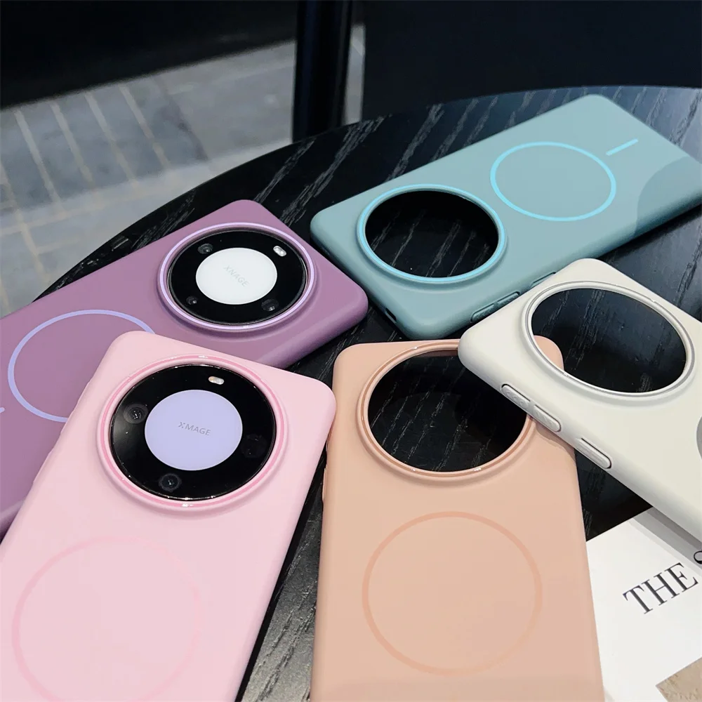 Matte Silicone Magnetic Magsafe-Compatible Soft Case