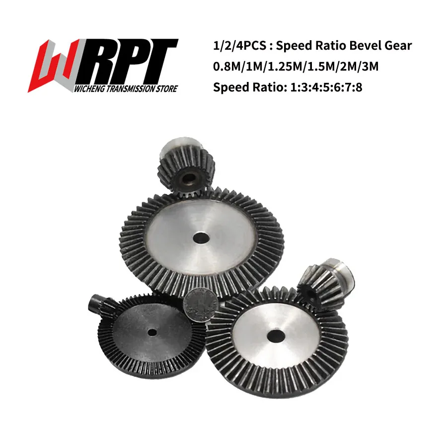 Precision Bevel Gear Transmission Ratio 1:3:4:5:6:7:8 90 Degree Hard ...