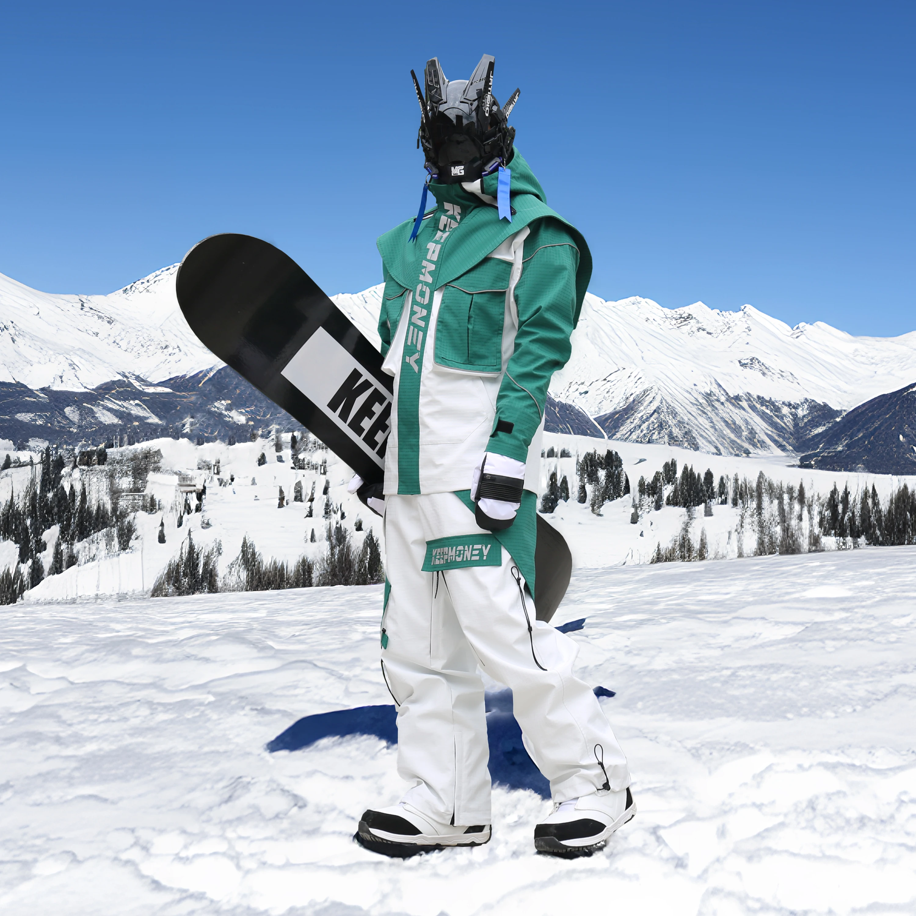 Keepmoney 3L Snowboard Jacket Pants Female Tracksuit Mountain