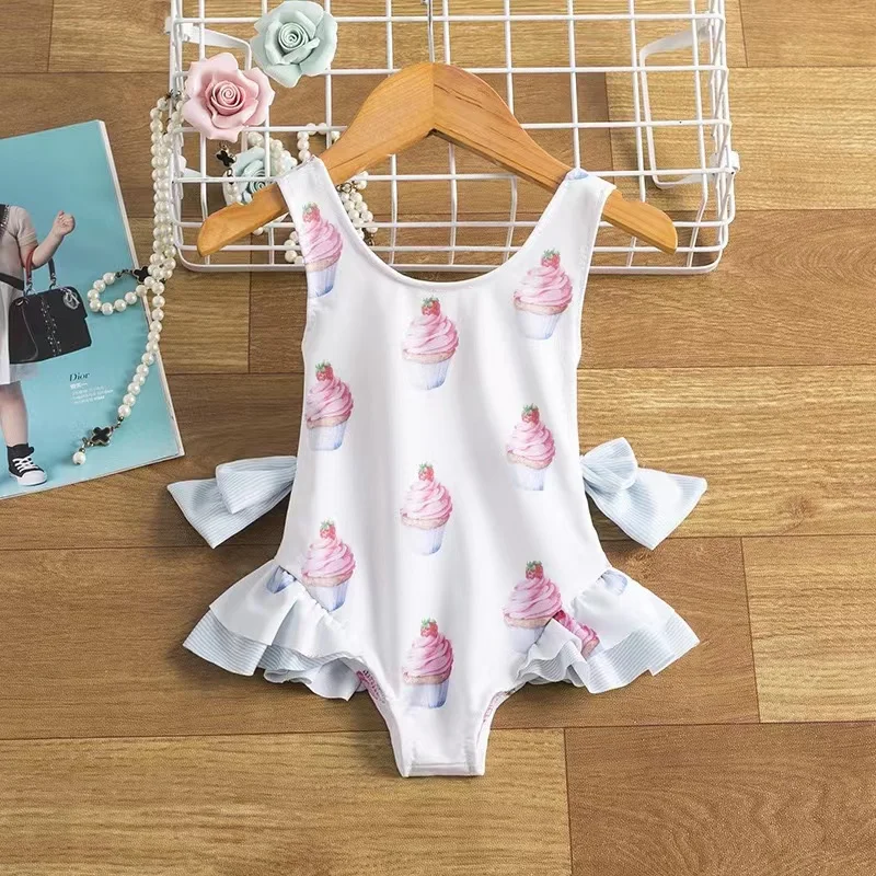 Baby Girl's One-Piece Swimsuit, Holiday Beach Wear, Summer Swimming Ware, ,