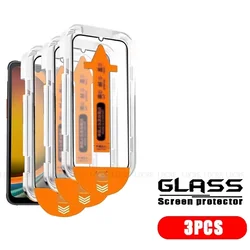 Premium Tempered Glass Screen Protector for Samsung Galaxy XCover 7 - Dust Free, 9H Hardness, Full Coverage (3 Front Glass)