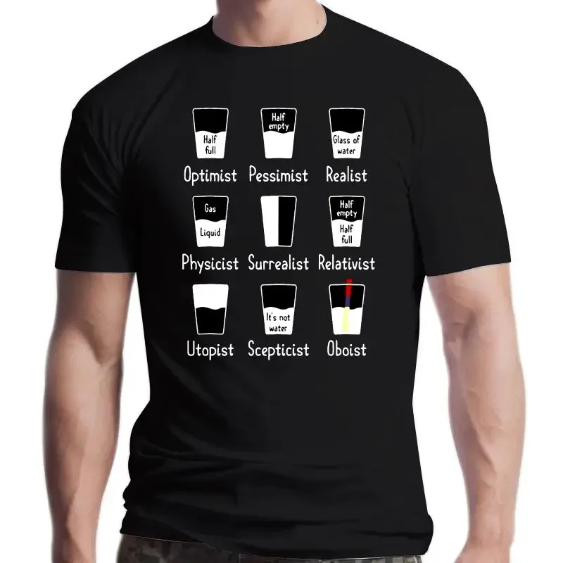 Nuova Stampa Divertente Modello T-Shirt Primavera Autunno Camicia Oboe Water Archery Musicista Oboist Optimist T Shirt