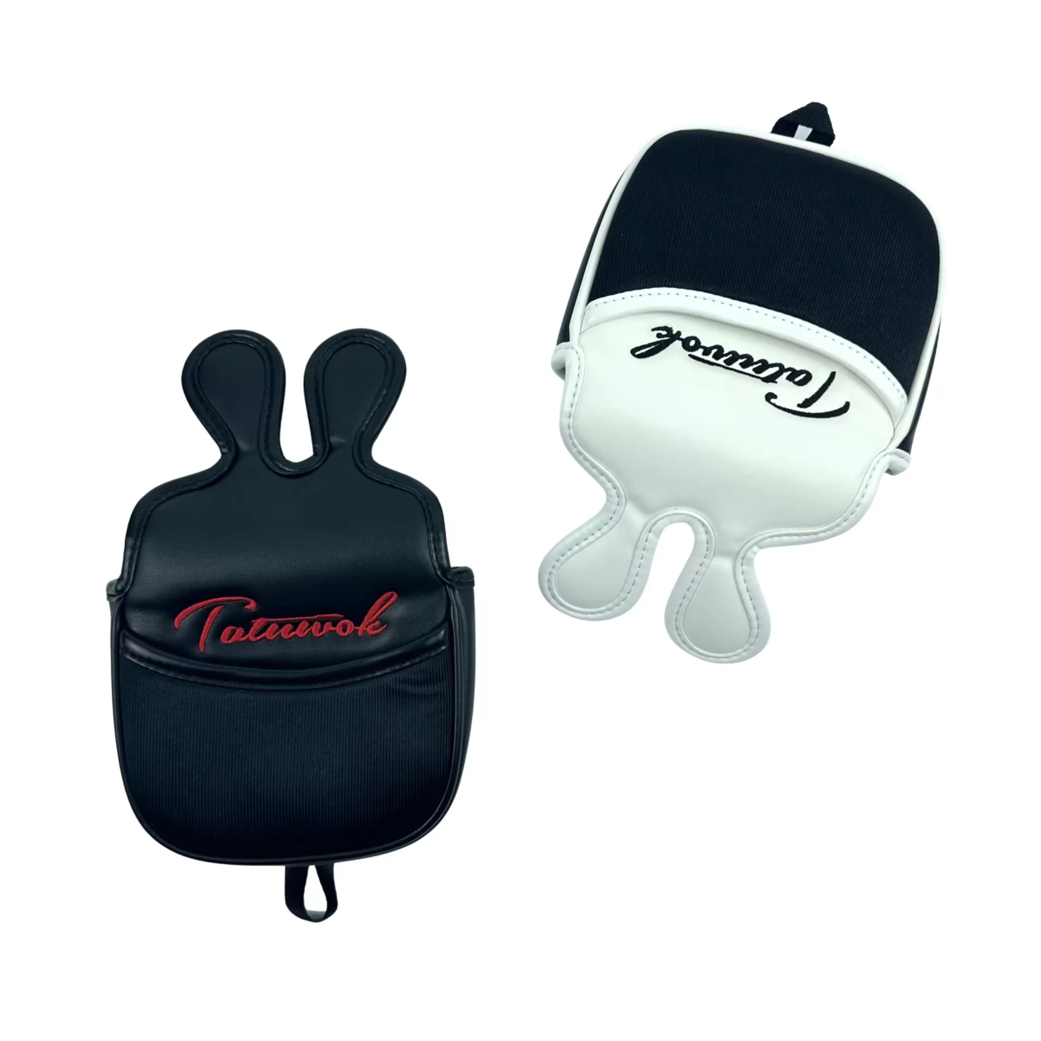Simple Pattern Golf Putter Cover PU Leather Large Mallet