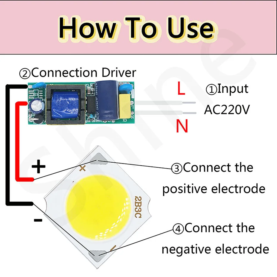 Description Picture 6 of item10pcs 3W/5W/7W/10W 6500K/4000K/3000K LED COB Light Beads 1313 Ra≥70 LED lamp Bead LED Bulb Chip Spot Light Downlight Diode Lamp