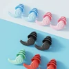 Three Layers Silicone Earplugs Sleeping Ear Plugs Noise Reduction Soundproof Tapered Ear Plug Soft Plug for Travel Sleeping 4