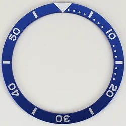 Premium Aluminum/Ceramic Bezel Insert, Flat 38mm x 31.5mm, 1 Piece, High - Quality Replacement Watch Part (Style 10)