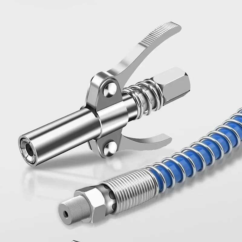 Grease Coupler Heavy-Duty Quick Release Grease Gun Coupler NPTI/8 10000 PSI Two Press Easy To Push Accessories