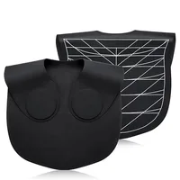 Cape de teinture de cheveux en Silicone noir, outils de barbier, collier de coloration pour Salon de coiffure, Cape de coupe de cheveux étanche, Salon de coiffure professionnel 3