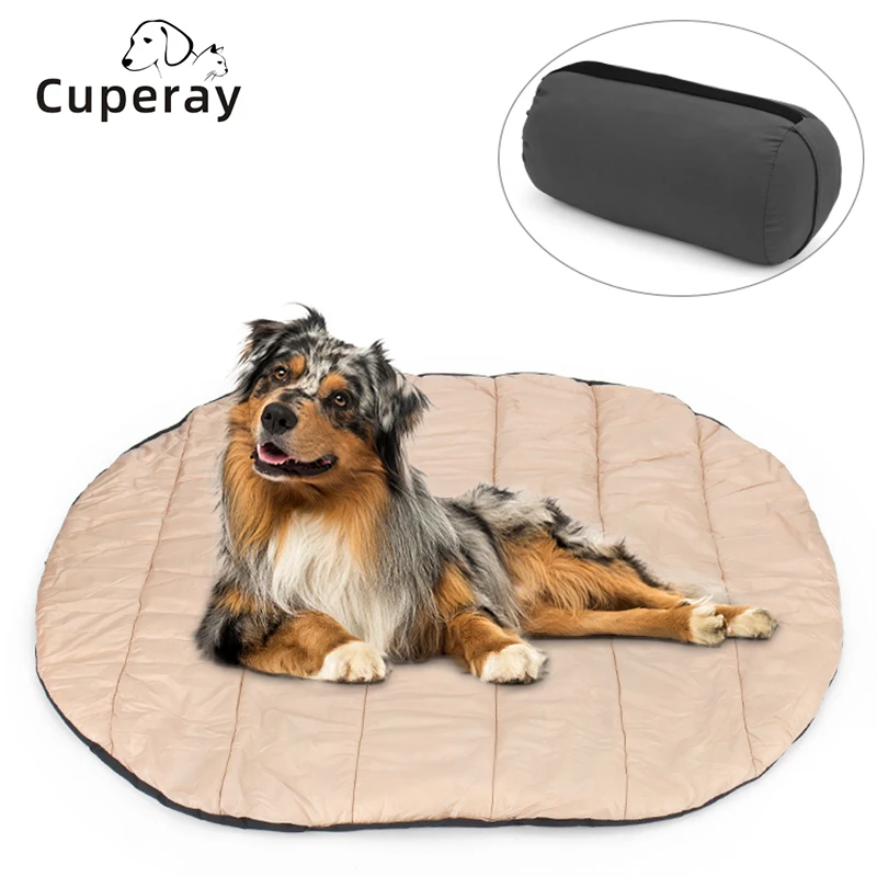 

Portable Pet Mat-Cat and Dog Mat for Dog Cage Camping Waterproof Dog Beds for Medium Dogs and Small Dogs with Storage Carry Bag