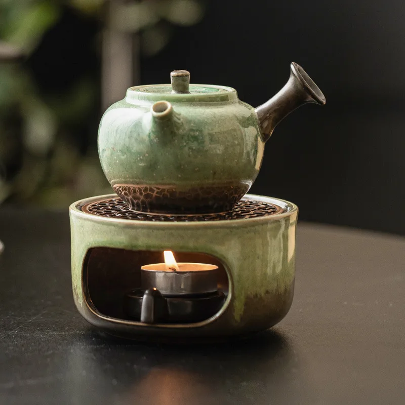 Ceramic Kiln Turned Retro Tea Stove Household Small Tea Stove Heating and Insulation Warmer