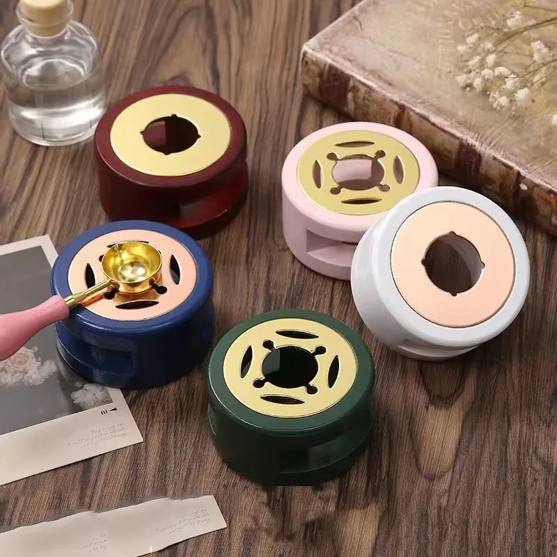 Wax Sealing Spoon for Wax Sealing Retro Wood Handle Furnace Stove Pot Decorative Craft Gift Stamp Seal SB002