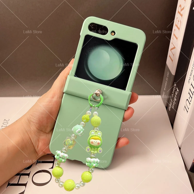 Hand Chain Hinge Phone Case with Stylish Flip Design