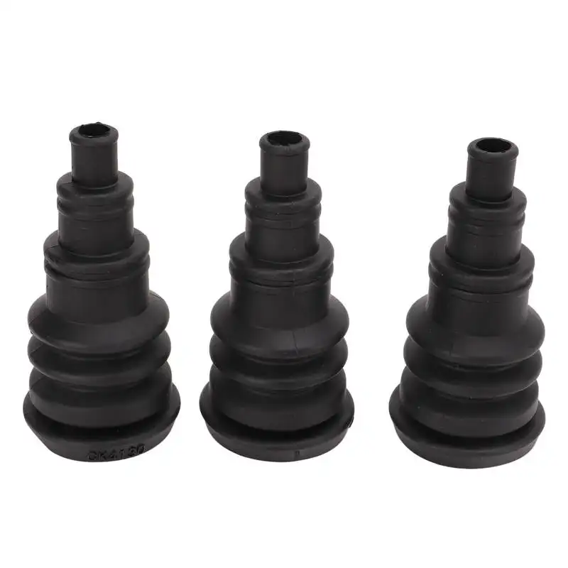 Car 3PCS Firewall Boot Harness Protection Sleeve Black Rubber Universal for 3/8in to 1in Wire Bundles Wire Harness Sleeve