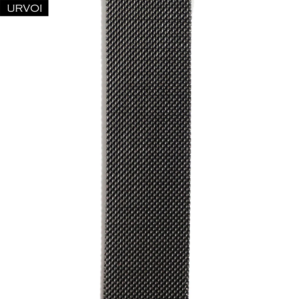 URVOI Premium Stainless Steel Mesh Strap - Silver