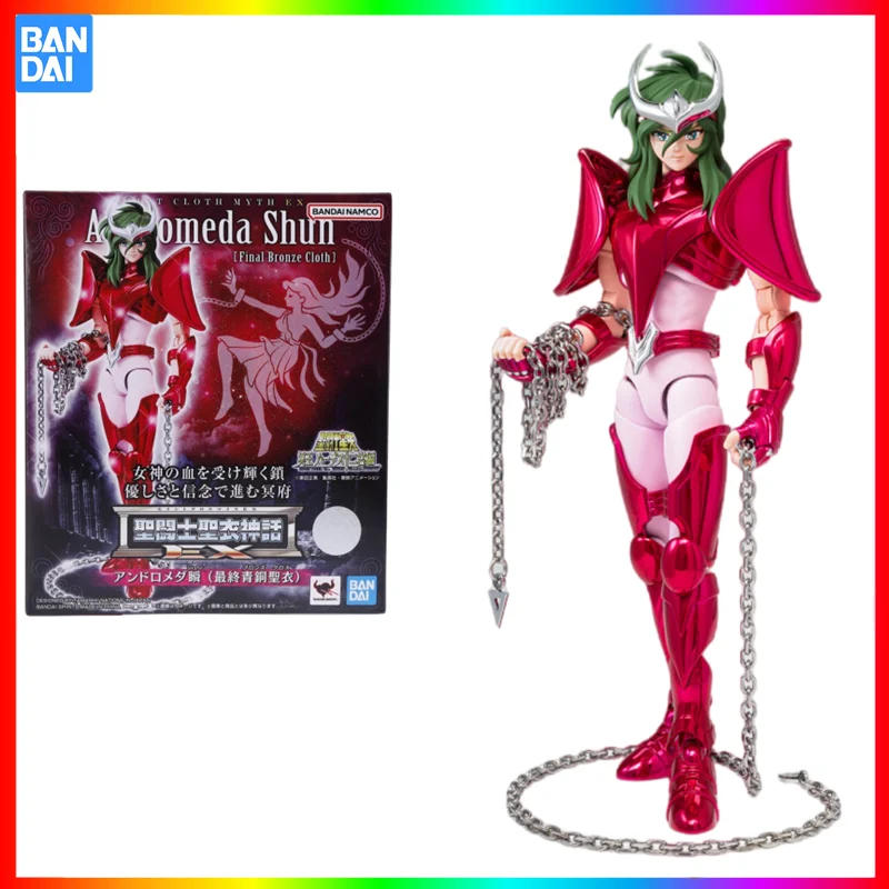 

Bandai Original Anime Saint Seiya Saint Cloth Myth EX Andromeda Shun Final Bronze Cloth Action Figure Collectible Model Toys