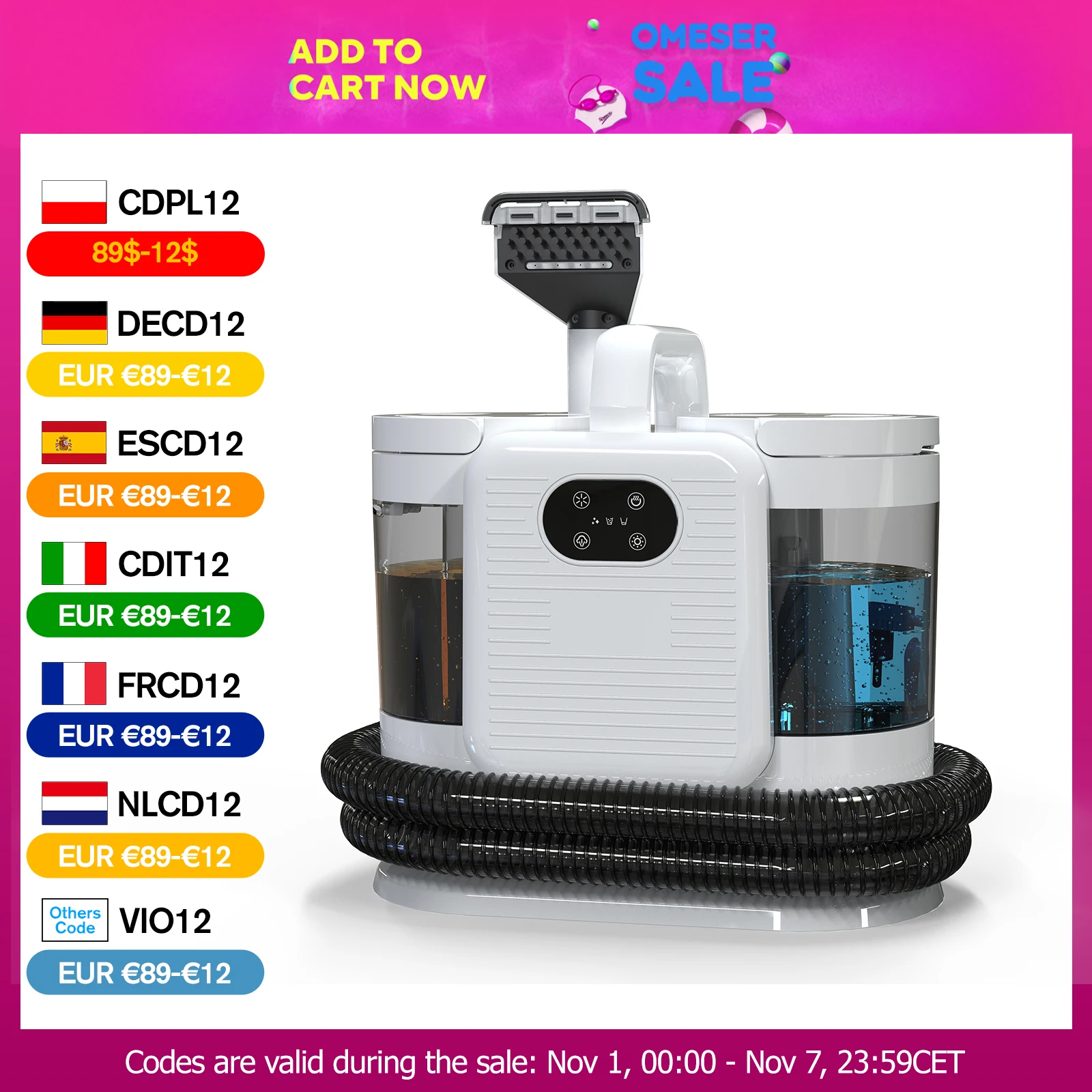 OMESERC9881650WSteamCleaningSprayMachine15KPaSuctionCarpetCleanerHandheldSmartHomeApplianceforSofaBedClean-AliExpress6