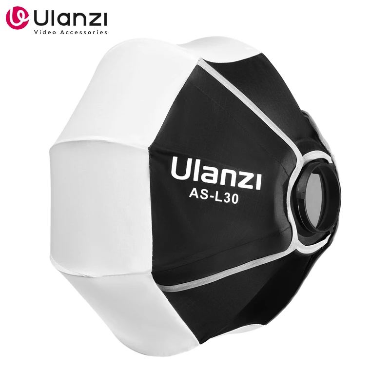 Ulanzi AS-L30 30cm 랜턴 소프트박스(미니 Bowens 마운트 포함) Ulanzi LT028 LT005 COB용 퀵 릴리스..