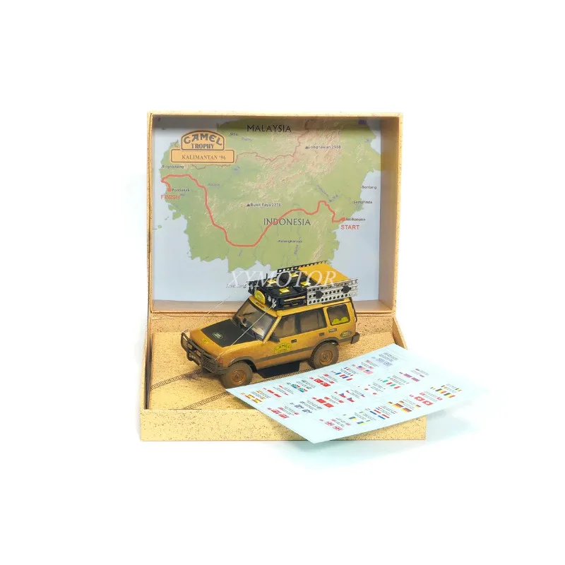 

1/43 Almost Real For Land Rover Discovery 1st 1996 Kalimantan Racing Car Diecast Model Car Camel Cup Dirty Edition Kids Gifts