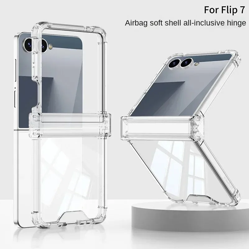 Luxury Ring Holder Airbag Hinge Protection Phone Case - Candy Clear Cover