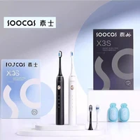 SOOCAS X3S Adult Sonic Electric Smart Toothbrush IPX8 Waterproof 180 Days Battery Life Ultrasonic Soft Cloud Toothbrush Heads 1