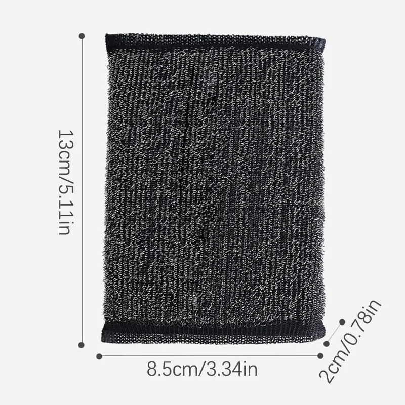 12Pcs Kitchen Cleaning Sponge Durable Stainless Steel Wire Useful Things For Kitchen Cleaning And Decontamination 6